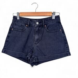 Pacsun Black Denim Mom Jean Shorts Women’s 24 Festival Summer Beachy Vacation